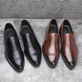 Men's Comfortable Leather Slip-On Shoes