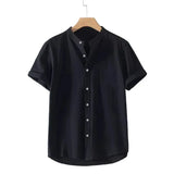 Men's Breathable Relaxed-Fit Cotton Shirt