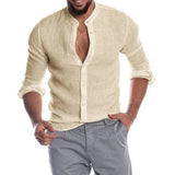 Men's Cotton-Linen Blend Shirt