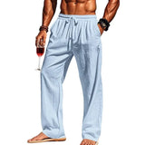 Men's Linen-Blend Hawaiian Pants