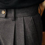Men's Elegant High-Waisted Dress Pants