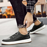 Elegant Men's Leather Sneakers