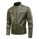 Men's Retro-Style Leather Jacket