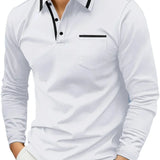 Men's Casual Knit Polo Shirt