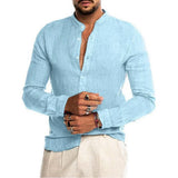 Men's Cotton-Linen Blend Shirt
