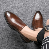 Men's Comfortable Leather Slip-On Shoes