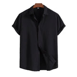 Men's Short Sleeve Linen Blend Shirt