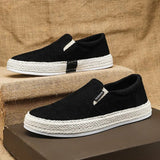 Men's Breathable Canvas Slip-Ons