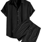 Men's Breathable Short Sleeve Set