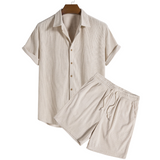 Men's Breathable Short Sleeve Set