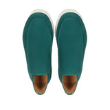 Men's Ankle-Height Suede Loafers – Teal