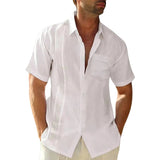 Elegant Men's Linen-Blend Summer Shirt
