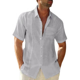 Elegant Men's Linen-Blend Summer Shirt