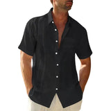 Elegant Men's Linen-Blend Summer Shirt