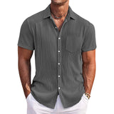 Men's Elegant Striped Summer Shirt
