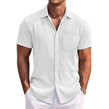 Men's Elegant Striped Summer Shirt