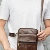 Keith Men's Leather Crossbody Bag