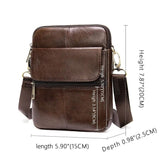 Keith Men's Leather Crossbody Bag