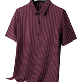 Men's Multicolour Striped Polo Shirt