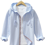Men's Lightweight Linen-Blend Hoodie