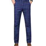 Men's Checked Office Pants