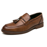 Men's Fringed Leather Loafers