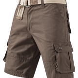 Men's Knee-Length Cotton Cargo Shorts
