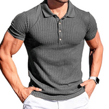 Men's Elegant Striped Polo Shirt