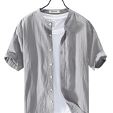 Summer Men's Cotton and Linen Shirt
