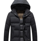 Men's Elegant Hooded Fleece Jacket