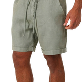 Men's Linen-Blend Summer Shorts