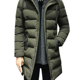 Long Slim-Fit Men's Winter Jacket