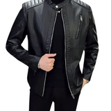 Elegant Men's Leather Jacket
