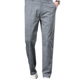 Men's Stretch Pants with Fine Check
