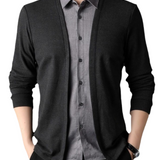 Men's 2-in-1 Shirt Cardigan