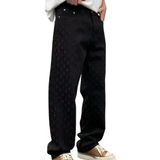 Men's Jacquard Textured Jeans