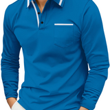 Men's Casual Knit Polo Shirt