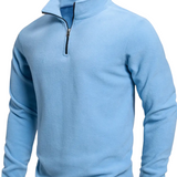 Men's Long-Sleeve Zip Cardigan
