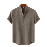 Gerald Men's Short Sleeve Linen-Blend Shirt