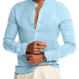 Men's Cotton-Linen Blend Shirt