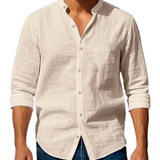Men's Cotton and Linen Summer Shirt
