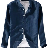 Men's Casual Cotton-Linen Shirt