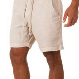 Men's Linen-Blend Summer Shorts