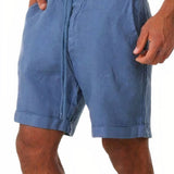 Men's Linen-Blend Summer Shorts