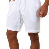 Men's Linen-Blend Summer Shorts