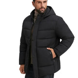 Men's Lined Winter Jacket – Black
