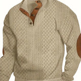 Men's Elegant Button Sweater