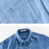 Men's Short Sleeve Denim Shirt
