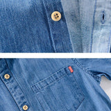 Men's Short Sleeve Denim Shirt
