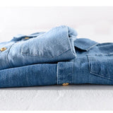 Men's Short Sleeve Denim Shirt